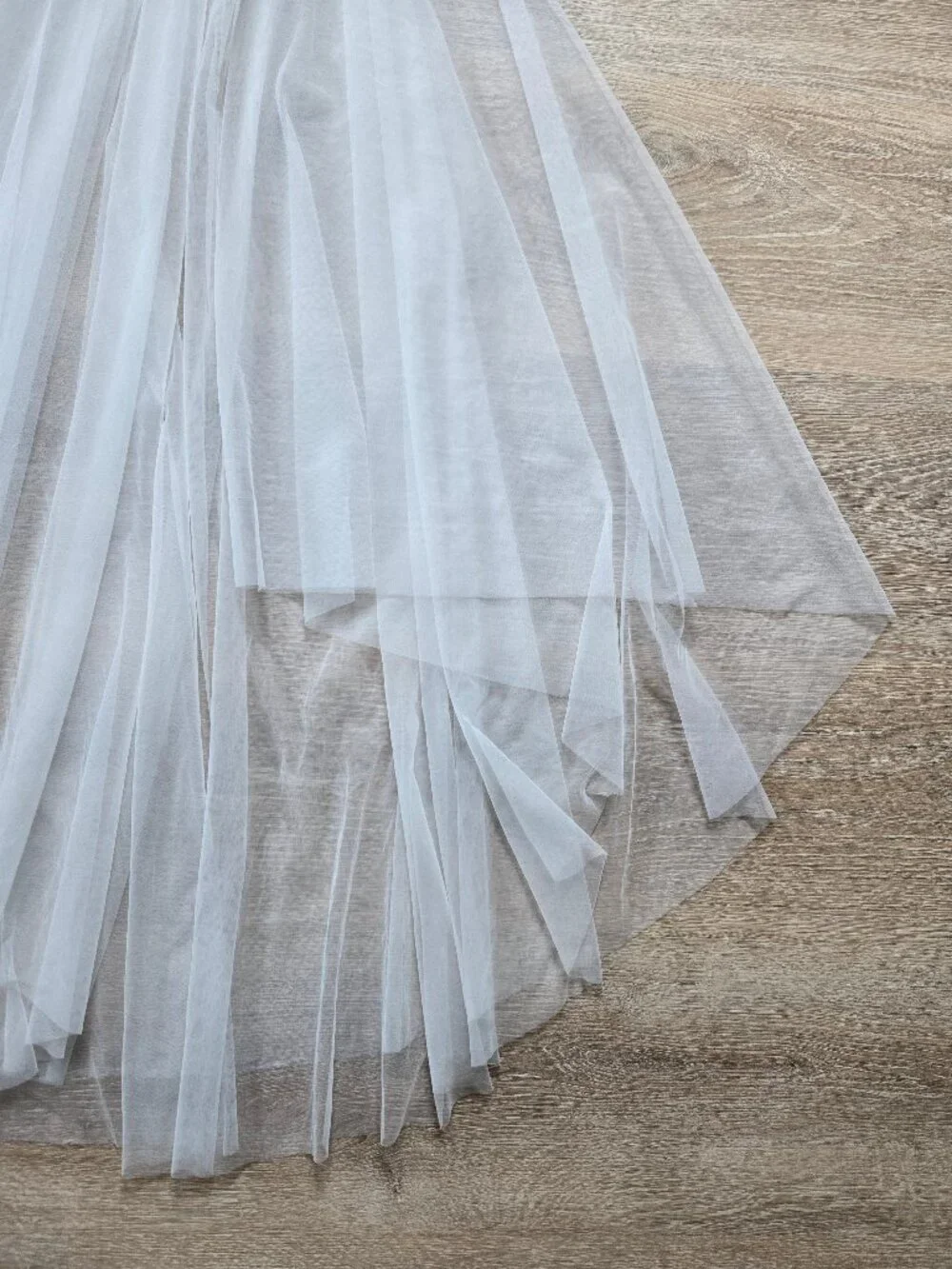 Lulus Forever Promise White Tulle Bridal Wedding Blusher Veil New With Tags